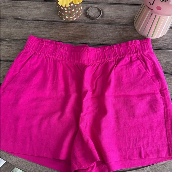 Women's Pink Linen blend Shorts from Loft - Picture 1 of 8